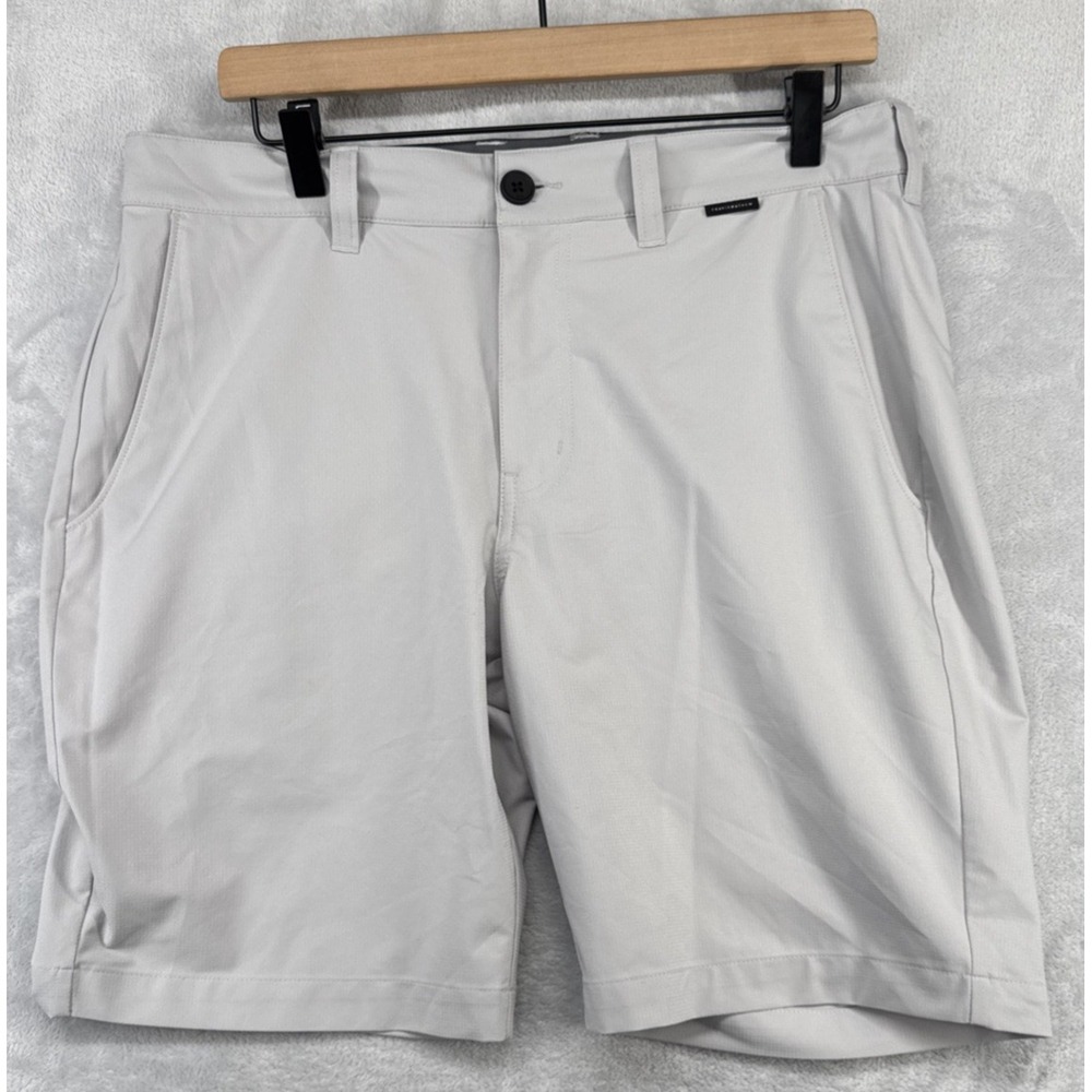 Travis Matthew Performance Golf Shorts 9" Inseam Gray Flat Front Men's 32